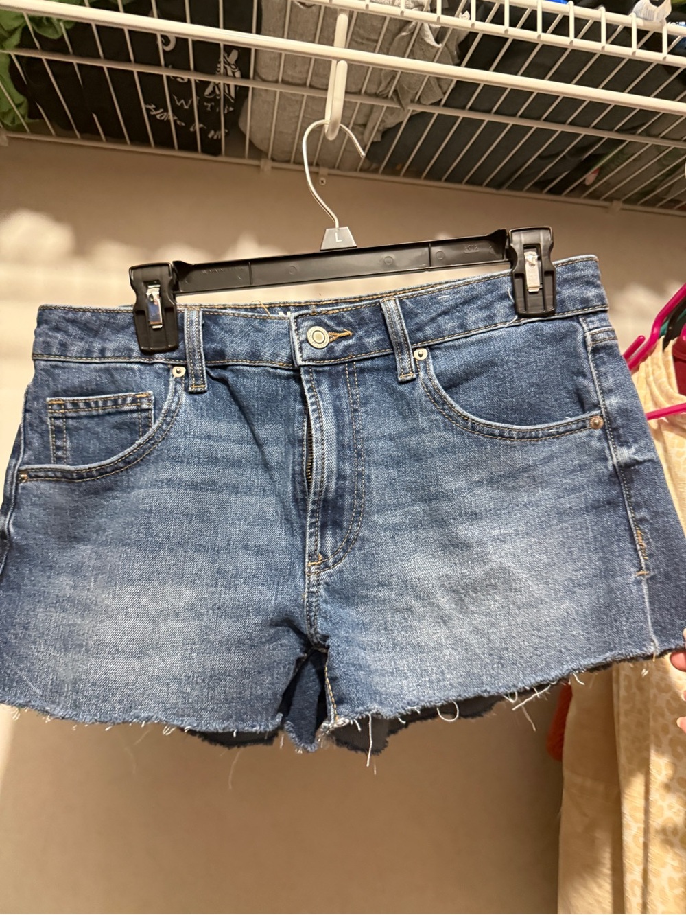 Women's Blue Denim Cutoff Shorts